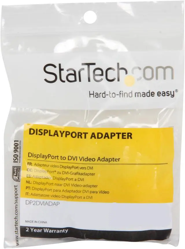 Alt view image 4 of 4 - StarTech.com DP2DVIADAP Video DisplayPort DVI Adapter