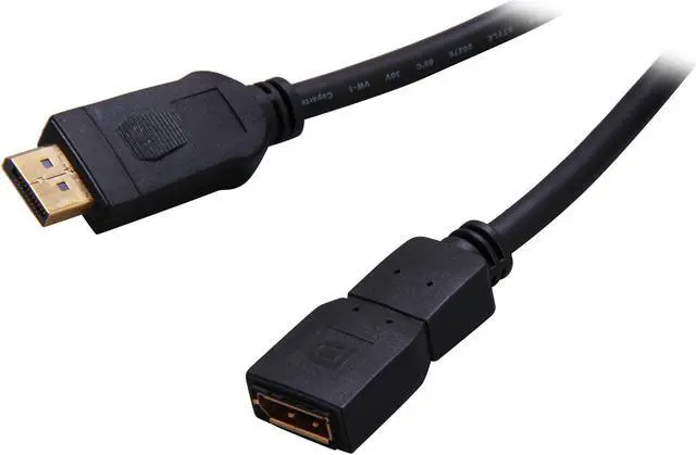 Main image of StarTech.com DPEXT6L 6 ft. Black Connector A: 1 - DisplayPort (20 pin; Latching) Male
Connector B: 1 - DisplayPort (20 pin) Female DisplayPort Video Extension Cable Male to Female
