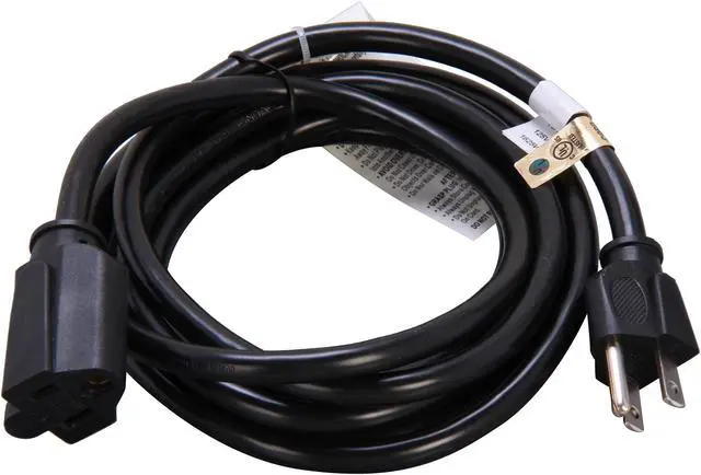 Alt view image 2 of 3 - StarTech.com PAC10110 10ft Power Cord Extension - NEMA 5-15R to NEMA 5-15P