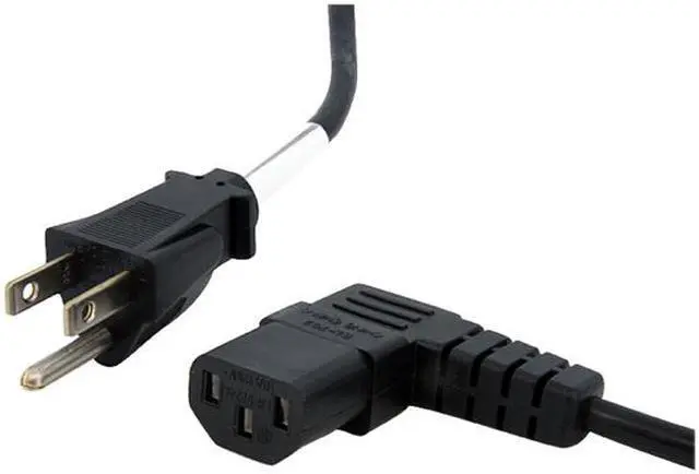 Alt view image 3 of 3 - StarTech.com PXT101L10 10 ft. Standard Computer Power Cord - NEMA 5-15P to Right Angle C13