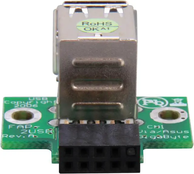 Alt view image 2 of 5 - StarTech.com USBMBADAPT2 2 Port USB Motherboard Header Adapter