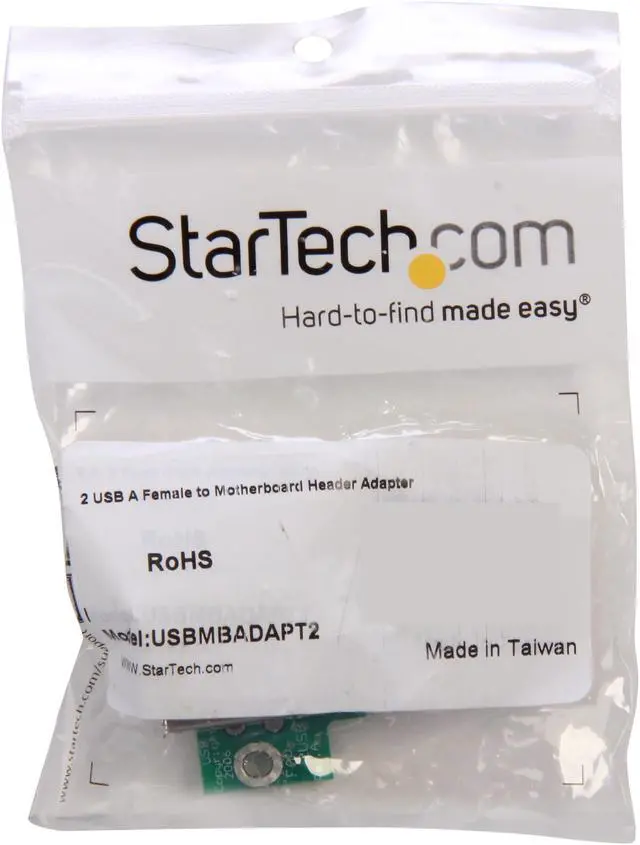 Alt view image 5 of 5 - StarTech.com USBMBADAPT2 2 Port USB Motherboard Header Adapter