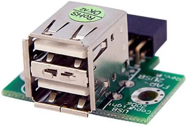 Alt view image 2 of 3 - StarTech.com USBMBADAPT2 2 Port USB Motherboard Header Adapter