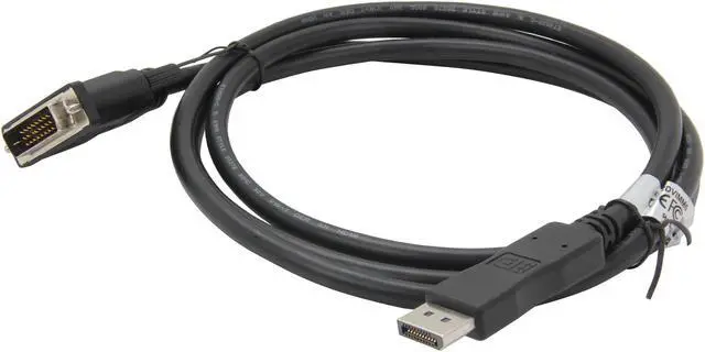 Alt view image 2 of 3 - StarTech.com DP2DVIMM6 6 ft / 2m DisplayPort to DVI Video Converter Cable - M/M - 2 Meter DP to DVI Cable Adapter
