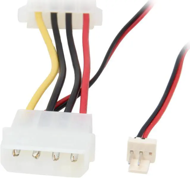 Main image of StarTech.com CPUFANADAPT 6.1 in. 6in Fan Adapter - TX3 to 2x LP4 Power Y Splitter Cable