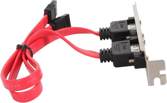 Alt view image 3 of 5 - StarTech.com ESATAPLATE2 1 ft. 2 Port SATA to eSATA Slot Plate Bracket