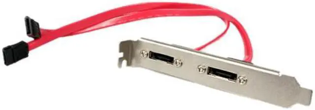 Main image of StarTech.com ESATAPLATE2 2 Port SATA to eSATA Slot Plate Bracket