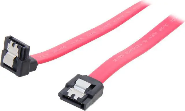Main image of StarTech.com LSATA12RA1 1 ft. SATA to Right Angle SATA Cable Male to Male