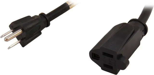 Main image of StarTech.com Model PAC101 12" Power Cord Extension - NEMA 5-15R to NEMA 5-15P Male to Female
