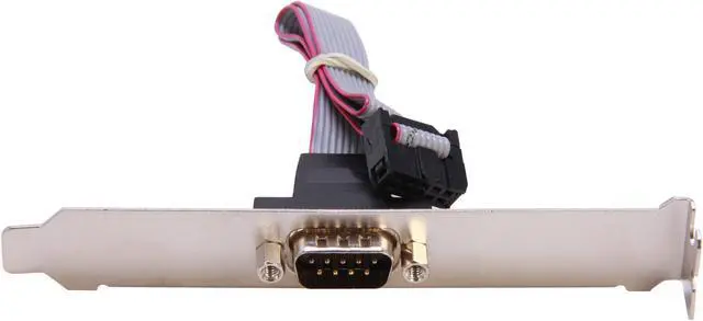 Alt view image 2 of 3 - StarTech.com PLATE9M 9 Pin Serial Male to 10 Pin Motherboard Header Slot Plate Adapter