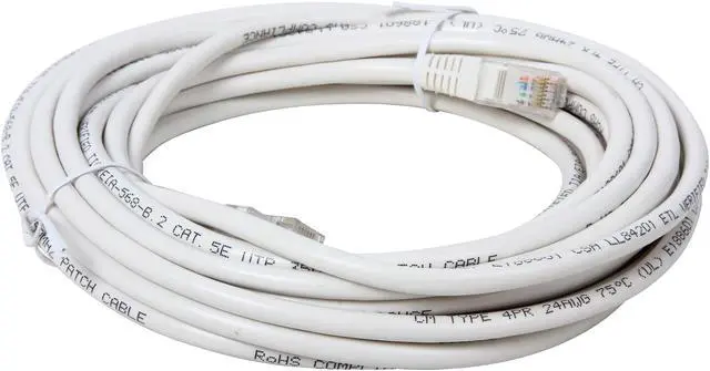 Alt view image 2 of 3 - StarTech.com M45PATCH25WH 25 ft. Cat 5E White Network Cable