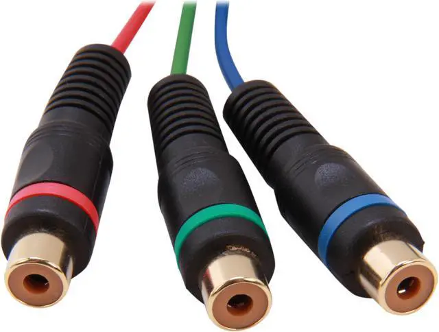 Alt view image 2 of 5 - StarTech.com HD15CPNTMF No 6in HD15 to Component RCA Breakout Cable Adapter - M/F