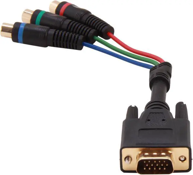 Alt view image 4 of 5 - StarTech.com HD15CPNTMF No 6in HD15 to Component RCA Breakout Cable Adapter - M/F