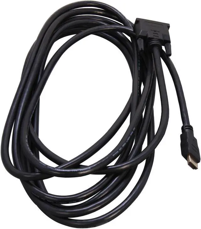 Alt view image 2 of 3 - StarTech.com HDMIDVIMM15 15 ft. Black Connector A: 1 - 19 pin HDMI Male Connector B: 1 - 19 pin DVI-D (Single Link) Male HDMI to DVI Digital Video Monitor Cable Male to Male