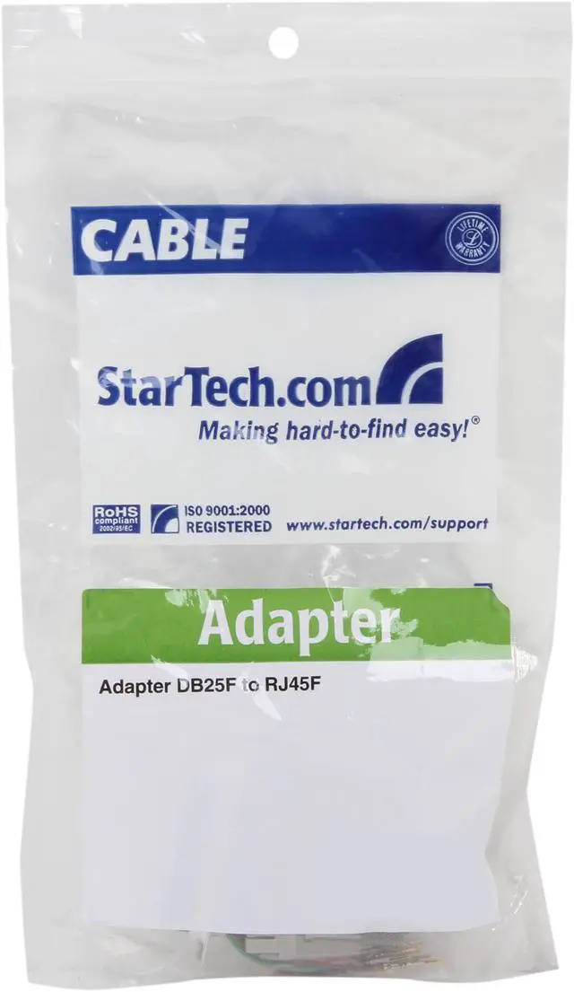 Alt view image 4 of 4 - StarTech.com GC258FF DB25 to RJ45 Modular Adapter - F/F