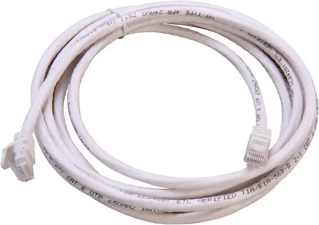 Alt view image 2 of 3 - StarTech.com N6PATCH10WH 10 ft. Cat 6 White Snagless UTP Patch Cable - ETL Verified