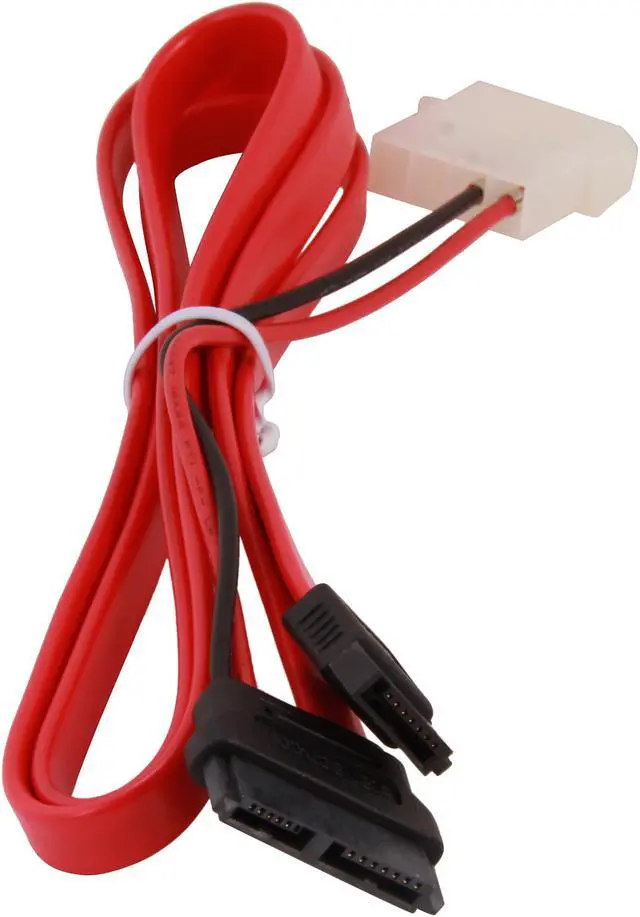 Alt view image 2 of 3 - StarTech.com SLSATAF36 Slimline SATA Female to SATA with LP4 Power Cable Adapter
