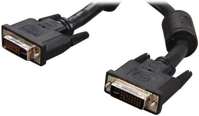 Main image of StarTech.com DVIIDMM20 Black DVI-I Male to DVI-I Male Male to Male Dual Link Digital Analog Monitor DVI-I Cable - M/M