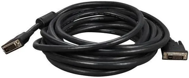 Alt view image 2 of 3 - StarTech.com DVIIDMM20 Black DVI-I Male to DVI-I Male Male to Male Dual Link Digital Analog Monitor DVI-I Cable - M/M