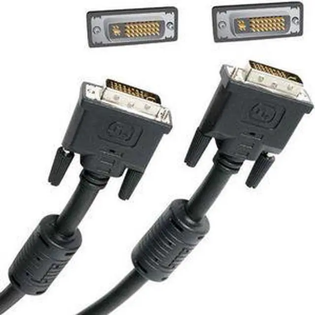 Alt view image 3 of 3 - StarTech.com DVIIDMM20 Black DVI-I Male to DVI-I Male Male to Male Dual Link Digital Analog Monitor DVI-I Cable - M/M