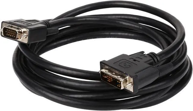 Alt view image 2 of 3 - StarTech.com DVIVGAMM10 Black Male to Male DVI to VGA Display Monitor Cable M/M