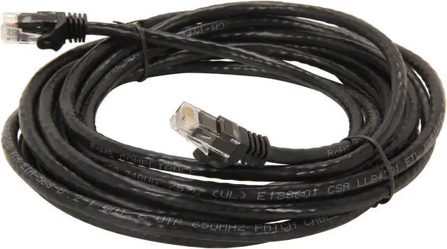 Alt view image 2 of 3 - StarTech.com N6PATCH15BK 15 ft. Cat 6 Black Snagless Cat6 UTP Patch Cable - ETL Verified