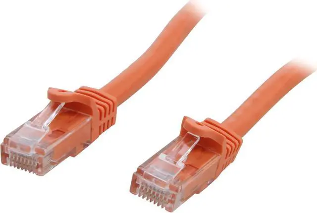 Main image of StarTech.com N6PATCH15OR 15 ft. Cat 6 Orange Snagless Cat6 UTP Patch Cable - ETL Verified