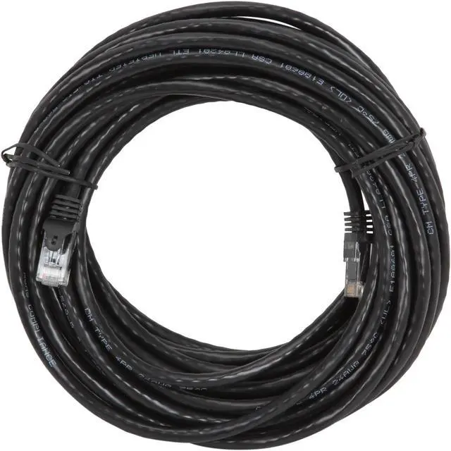 Alt view image 2 of 3 - StarTech.com N6PATCH25BK 25 ft. Cat 6 Black Snagless Cat6 UTP Patch Cable - ETL Verified