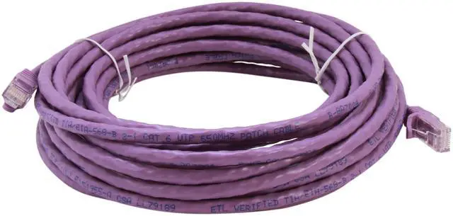 Alt view image 2 of 3 - StarTech.com N6PATCH25PL 25 ft. Cat 6 Purple Snagless Cat6 UTP Patch Cable - ETL Verified
