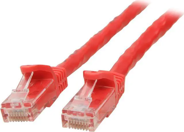 Main image of StarTech.com N6PATCH3RD 3 ft. Cat 6 Red Snagless Cat6 UTP Patch Cable - ETL Verified