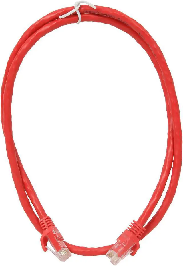 Alt view image 2 of 3 - StarTech.com N6PATCH3RD 3 ft. Cat 6 Red Snagless Cat6 UTP Patch Cable - ETL Verified