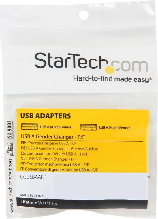 Alt view image 5 of 5 - StarTech.com GCUSBAAFF USB A Gender Changer - F/F