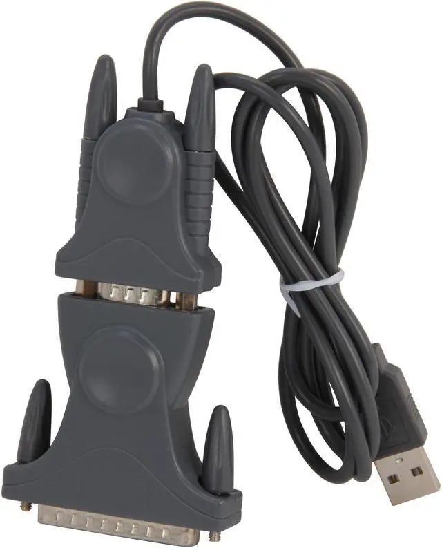 Alt view image 2 of 3 - StarTech.com ICUSB232DB25 USB to Serial Adapter - 3 ft / 1m - with DB9 to DB25 Pin Adapter - Prolific PL-2303 - USB to RS232 Adapter Cable