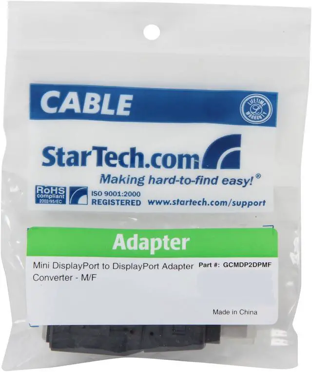 Alt view image 5 of 5 - StarTech.com GCMDP2DPMF No Mini DisplayPort to DisplayPort Adapter Converter - M/F