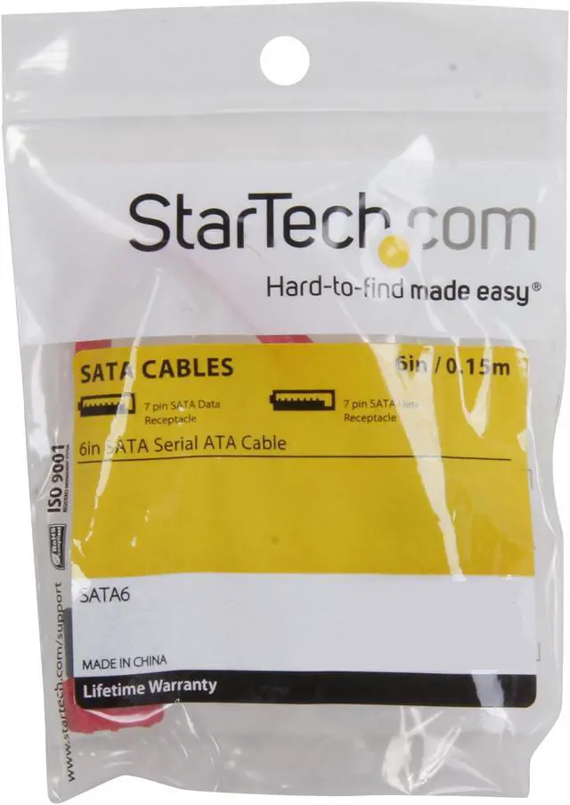 Alt view image 3 of 3 - StarTech.com SATA6 6 in. SATA Serial ATA Cable
