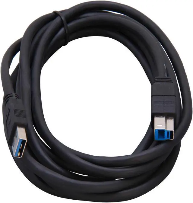 Alt view image 2 of 3 - StarTech.com USB3SAB10BK Black Black SuperSpeed USB 3.0 Cable A to B - M/M