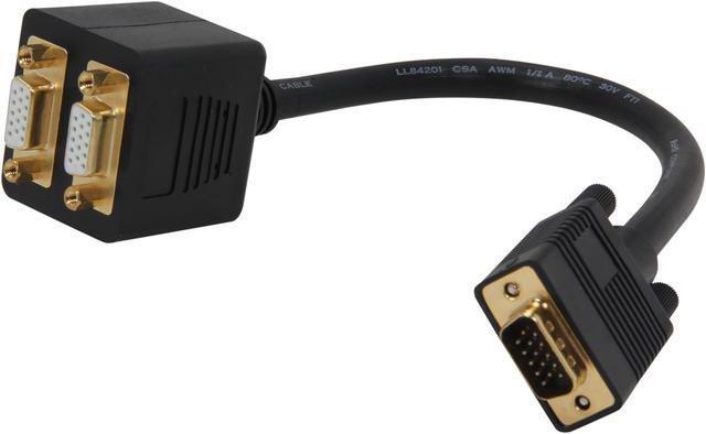 Alt view image 2 of 3 - StarTech.com VGASPL1VV 1 ft. VGA to 2x VGA Video Splitter Cable - M/F
