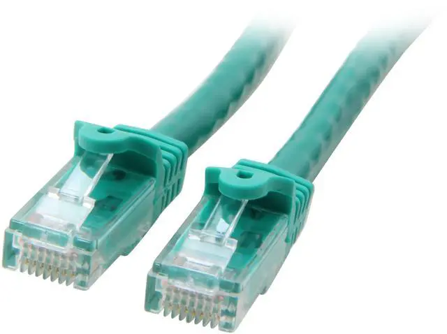 Main image of StarTech.com N6PATCH10GN 10 ft. Cat 6 Green Snagless UTP Patch Cable
