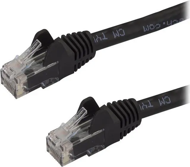 Main image of StarTech.com N6PATCH3BK 3 ft. Cat 6 Black Patch Cable