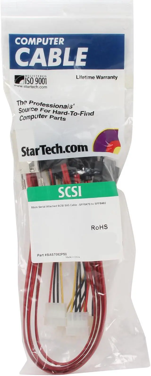 Alt view image 3 of 3 - StarTech.com Model SAS7082P50 19.69" Serial Attached Internal SAS Cable