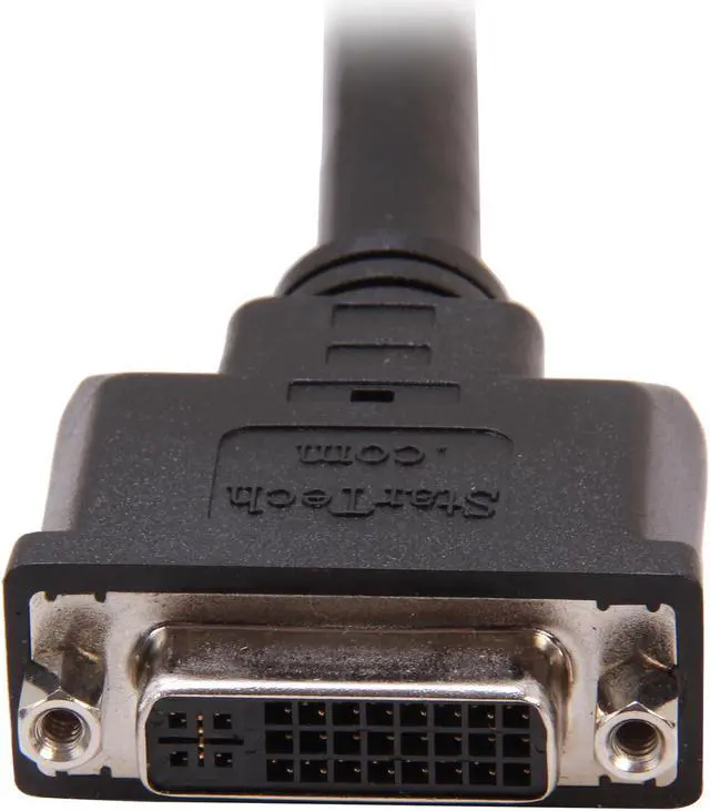 Alt view image 2 of 4 - StarTech.com DVIEXTAA6IN Black DVI to DVI Female to Male 6in DVI-I Dual Link Digital Analog Port Saver Cable
