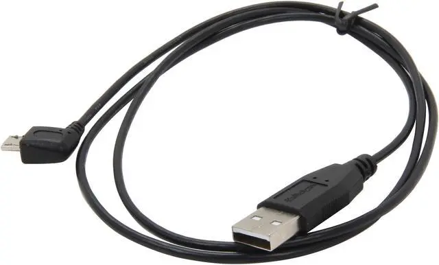 Alt view image 2 of 3 - StarTech.com UUSBHAUB3LA 3 ft / 91cm Micro USB Cable - A to Left Angle Micro B - USB Type A - 90 Degree Micro-USB Type B (M) - Black