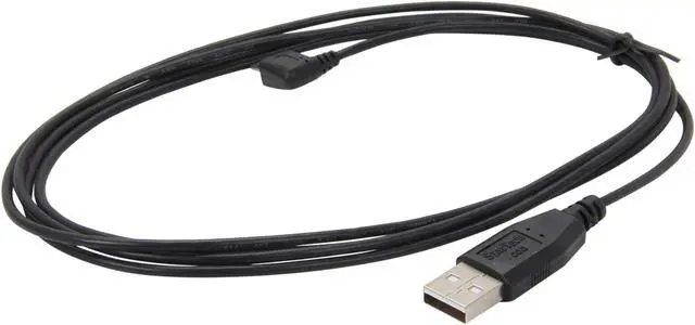 Alt view image 2 of 3 - StarTech.com UUSBHAUB6LA Black USB A to Left Angle Micro USB B Cable