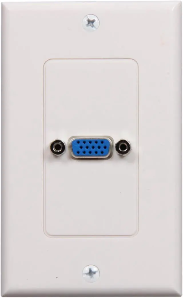 Main image of StarTech.com VGAPLATE Single Outlet 15-Pin Female VGA Wall Plate - White