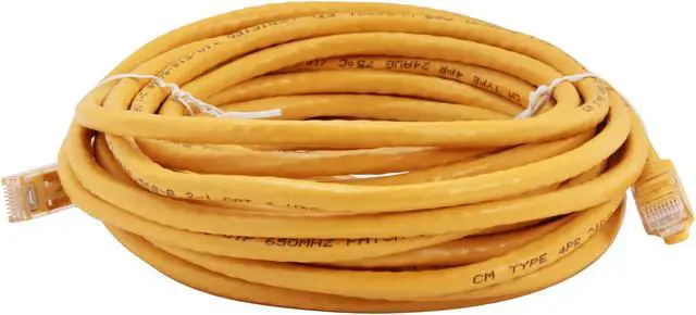 Alt view image 2 of 3 - StarTech.com N6PATCH25YL 25 ft. Cat 6 Yellow Snagless Cat6 UTP Patch Cable