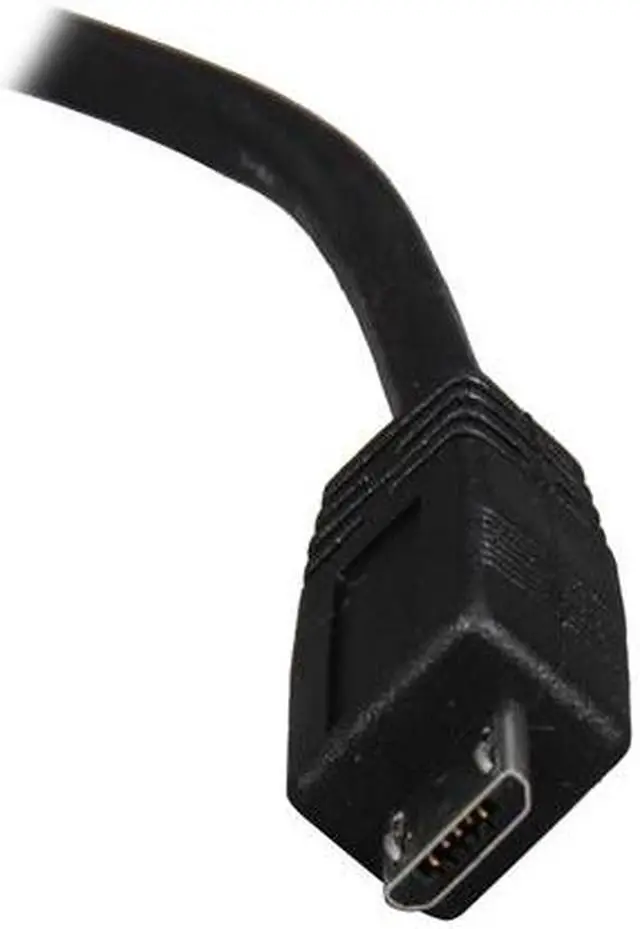 Alt view image 3 of 3 - StarTech.com UUSBHAUB6IN 6in Micro USB Cable - A to Micro B - USB to Micro B - USB 2.0 A Male to USB 2.0 Micro-B Male - 6-inches - Black