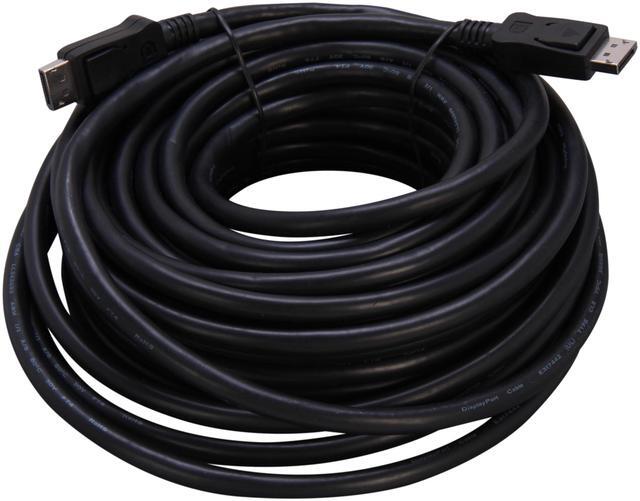 Alt view image 2 of 3 - StarTech.com DISPLPORT50L 50 ft(15.24m) Black 1 x DisplayPort Male to 1 x DisplayPort Male DisplayPort Cable with Latches - M/M Male to Male
