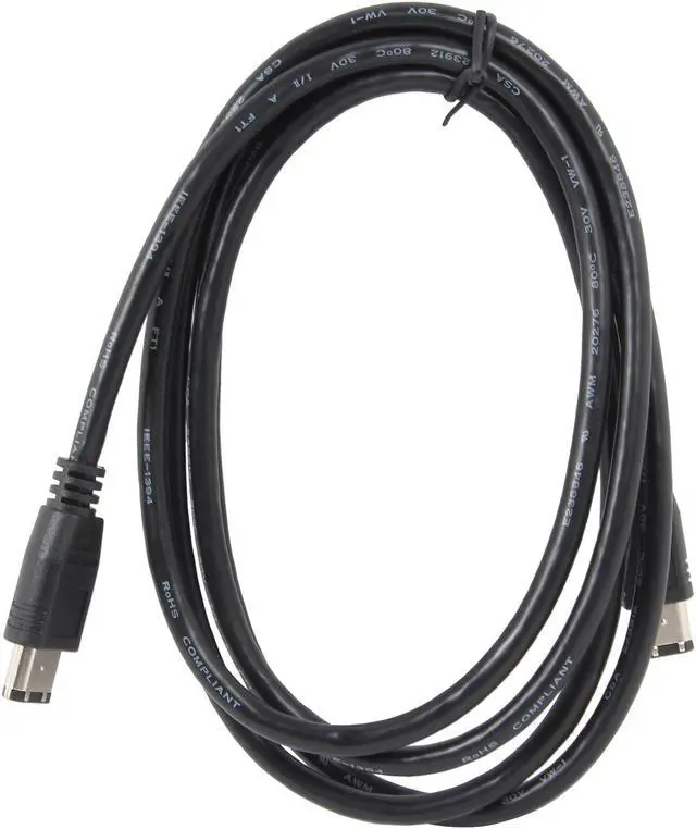 Alt view image 2 of 3 - StarTech.com 1394_6 6 ft IEEE-1394 FireWire Cable 6-6 M/M Male to Male