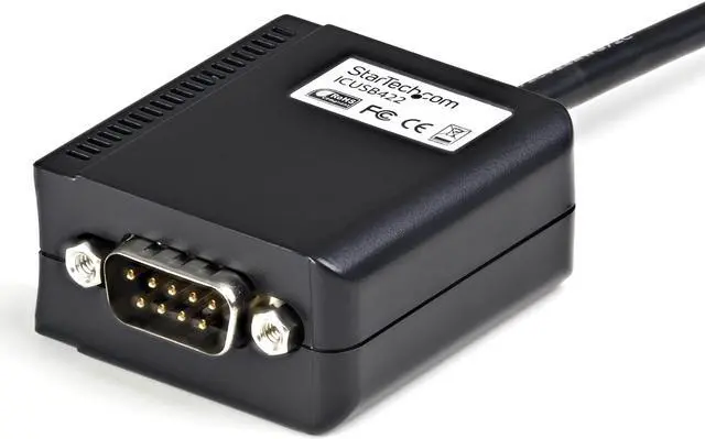 Alt view image 2 of 6 - StarTech.com Model ICUSB422 6 ft. Professional RS422/485 USB Serial Cable Adapter w/ COM Retention