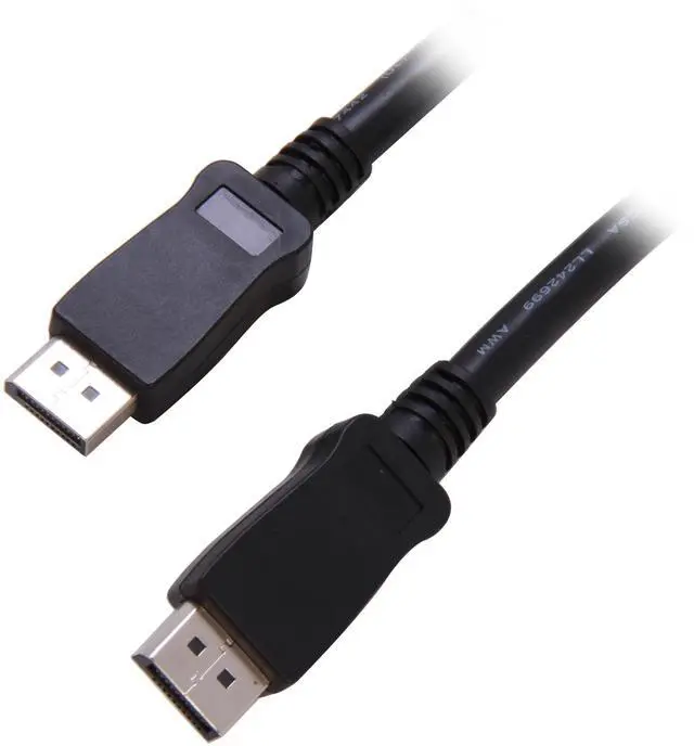 Main image of StarTech.com DISPLPORT25L 25 ft. Black 1 x DisplayPort Male to 1 x DisplayPort Male DisplayPort Cable with Latches M/M Male to Male